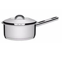 Panela Cocotte Tramontina Solar em Aço Inox Fundo Triplo com Tampa e Cabo 14 cm 1,1 L