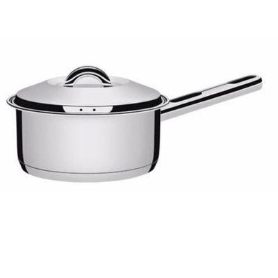Panela Cocotte Tramontina Solar em Aço Inox Fundo Triplo com Tampa e Cabo 14 cm 1,1 L