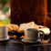 Xícara de Café com Pires em Pedra Sabão Servir Decorar 50ml