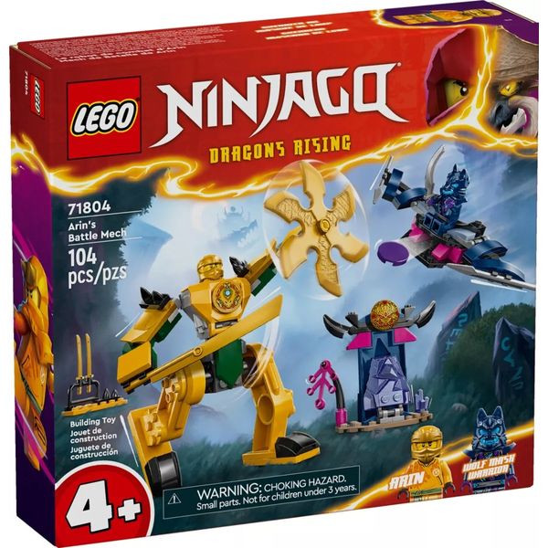 Lego Ninjago Robo De Combate Do Arin 104 Peças - 71804