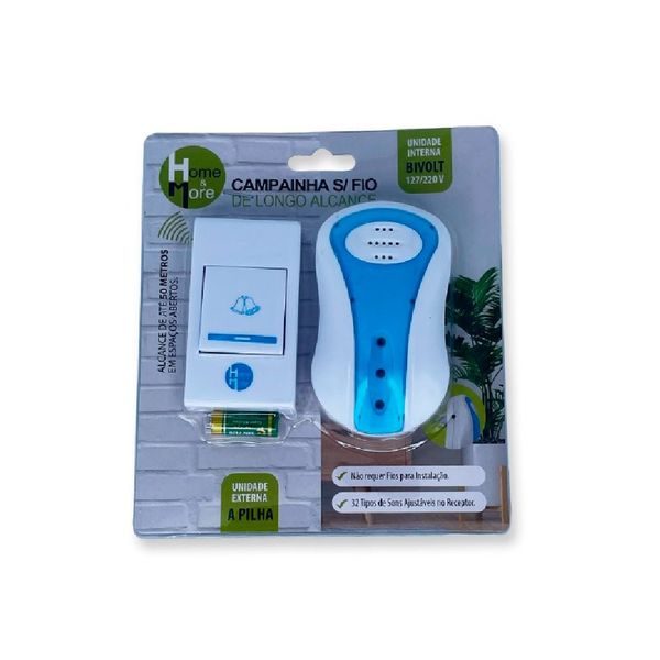 WE DROP - Campainha Residencial Wireless Sem Fio Resistente Água Wifi WE DROP - Campainha Residencial Wireless Sem Fio Resistente Água Wifi