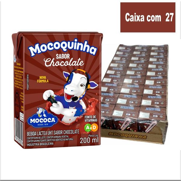 Achocolatado Líquido Mocoquinha 200ml ( Cx com 27 )