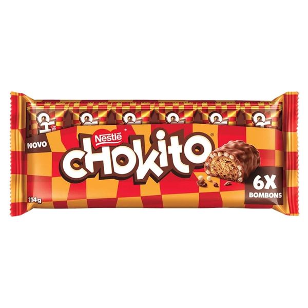 Nestlé Chocolate Chokito Pack  com 6 unidades (114 gramas)