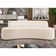 Sofá 3 Lugares Curvo Sala de Estar Living Cancún D02 Linho Cru 180 cm D-461 - Lyam Decor