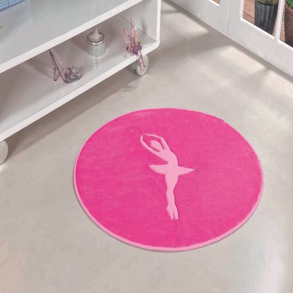 Tapete Premium Baby Bailarina 78cm x 68cm Pink Guga Tapetes