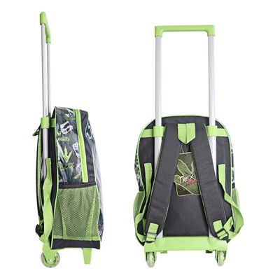 Mochila Escolar de Rodinhas Dinossauro T-Rex
