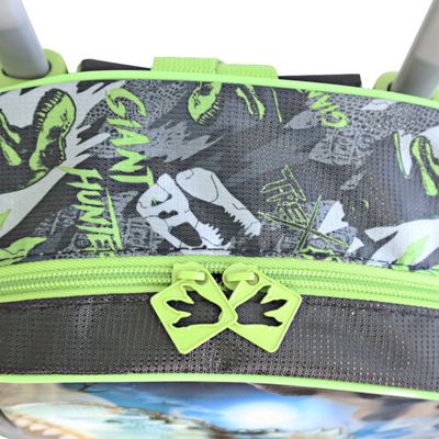 Mochila Escolar de Rodinhas Dinossauro T-Rex