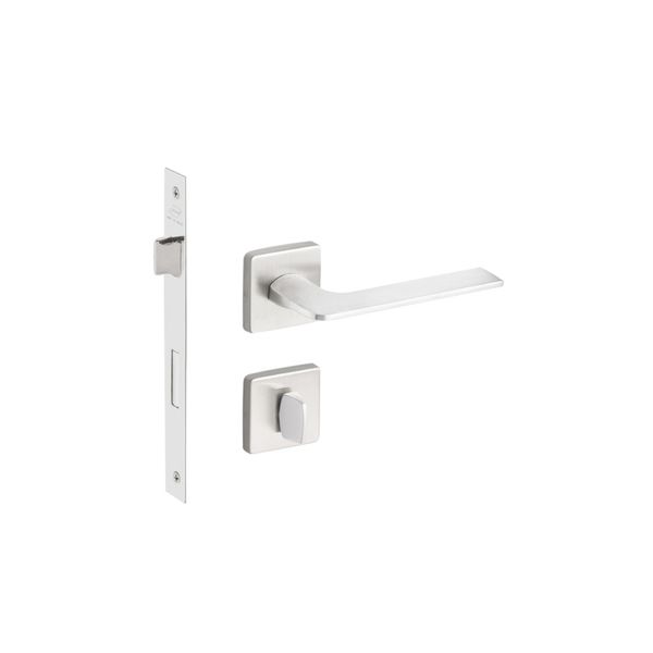FECHADURA MALBA IMAB BANHEIRO WC ESCOVADA ACETINADA QUADRADA CA 55MM