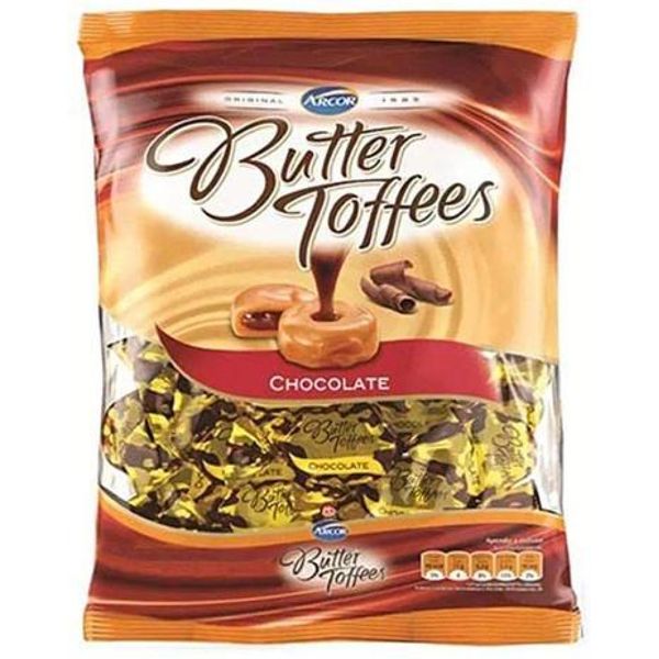 Arcor Bala Butter Toffees Chocolate 100 gramas