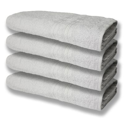 7 Toalhas Grande Super Felpudas E Grossa 80x150 Itália Soft Beka - Branco/rosê