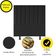 Cabeceira Estofada De Cama Casal Box 140 Cm Marina Corino preto