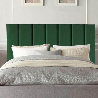 Cabeceira Estofada Cama Box Solteiro 90 Cm Paolla Suede verde