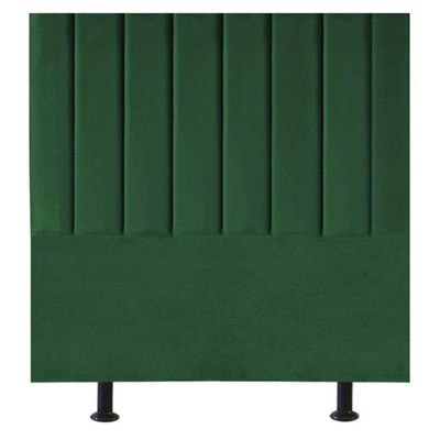 Cabeceira Estofada Cama Box Solteiro 90 Cm Paolla Suede verde