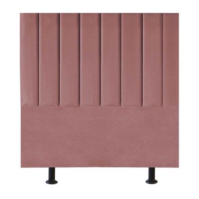 Cabeceira Estofada Cama Box Solteiro 90 Cm Paolla Suede rosê