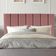 Cabeceira Estofada Cama Box Solteiro 90 Cm Paolla Suede rosê