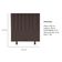Cabeceira Estofada Cama Box Solteiro 100 Cm Maisa Veludo marrom