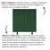 Cabeceira Estofada Cama Box King 195 Cm Taís Suede verde