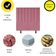 Cabeceira Estofada Cama Box King 195 Cm Marina Suede rosa