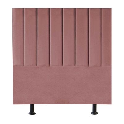 Cabeceira Estofada Cama Box Casal 140 Cm Taís Suede rosê