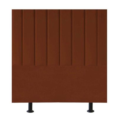 Cabeceira Estofada Cama Box Casal 140 Cm Taís Veludo terracota