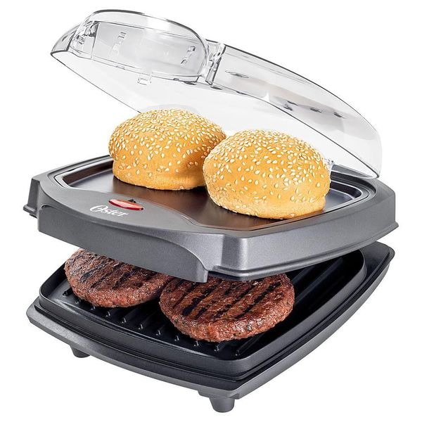 Grill Elétrico Burguer 2 em 1 com Estufa Oster 220V