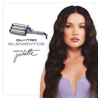 Modelador De Cachos Triondas By Juliette Mondial Azul/rosa MCT-JU-03 Bivolt