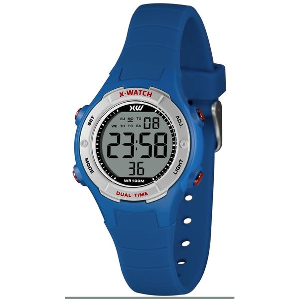 Relógio X-Watch Masculino Ref:Xkppd113 Bxdx Infantil Digital Azul