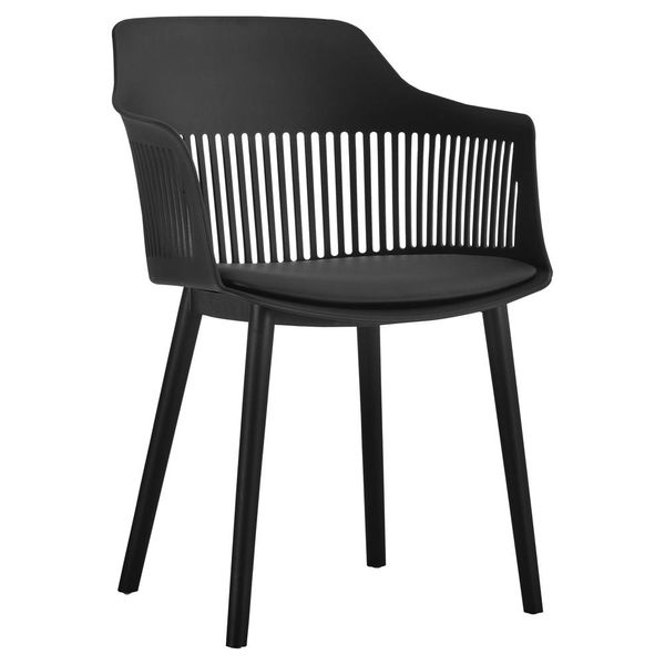 Cadeira Decorativa Para Sala de Estar Sócrates Preto - Gran Belo