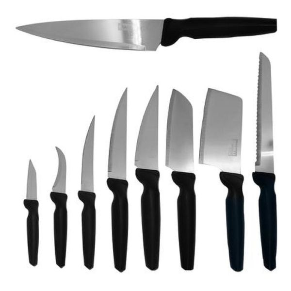 Jogo De Facas Faqueiro 9 Peças Plenus Aço Inox Jogo De Facas Faqueiro 9 Peças Plenus Aço Inox