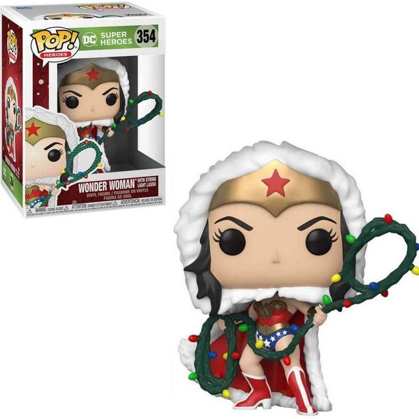 Funko Pop DC 354 Wonder Woman Holiday Lights Lasso