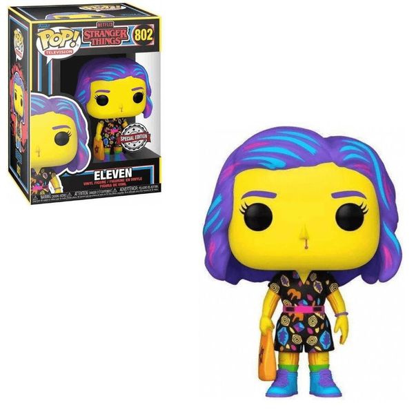 Funko Pop Stranger Things 802 Eleven Black Light Special