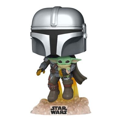 Funko Pop Star Wars 402 Mandalorian Flying w/ the Child Baby Yoda