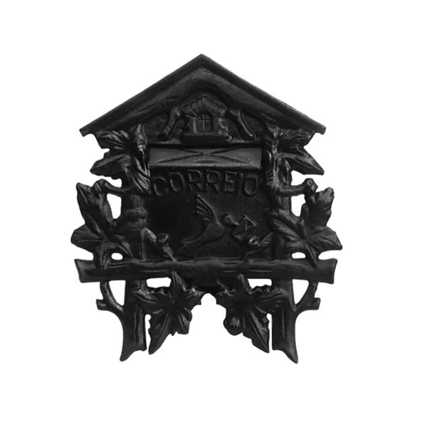 Caixa de Correio Colonial Casinha sem Pé em Ferro Fundido Caixa de Correio Colonial Casinha sem Pé em Ferro Fundido