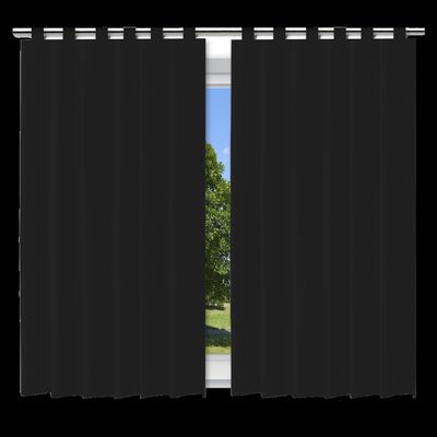 Cortina Blackout Preto - 280x280cm - c/ alça p/ varão