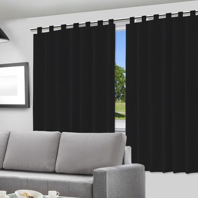 Cortina Blackout Preto - 280x280cm - c/ alça p/ varão