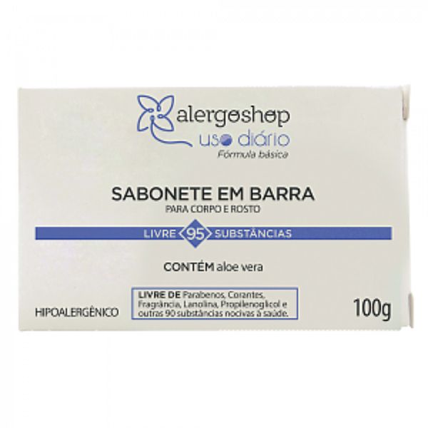 Alergoshop Sabonete Em Barra Uso Diário 100g