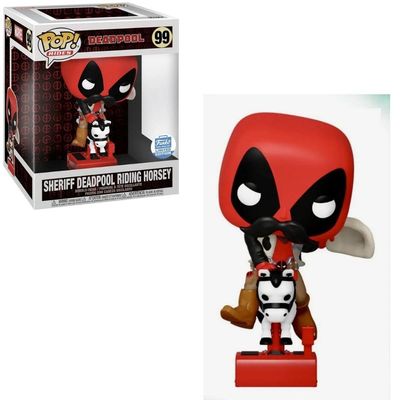 Funko Pop Deadpool 99 Sheriff Deadpool Riding Horsey Limited