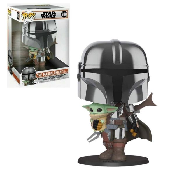 Funko Pop Star Wars 380 The Mandalorian w/ Child Baby Yoda Funko Pop Star Wars 380 The Mandalorian w/ Child Baby Yoda