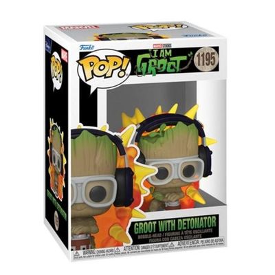 Funko Pop Marvel I Am Groot 1195 Groot With Detonator