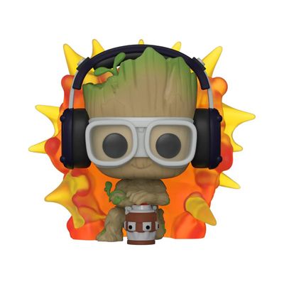 Funko Pop Marvel I Am Groot 1195 Groot With Detonator