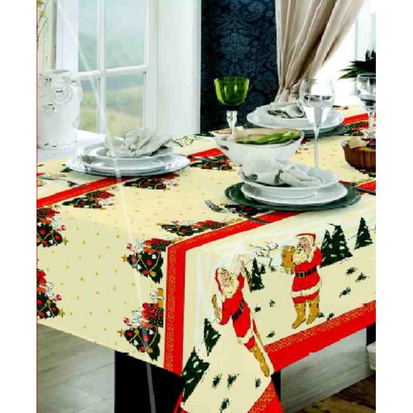 Toalha Mesa Quadrada PA 140cmx140cm Árvore Natal Raner