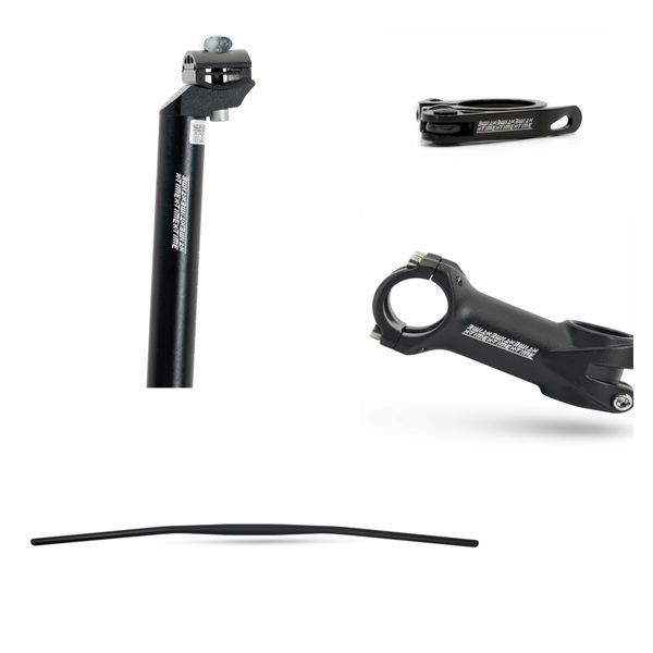 Kit bicicleta Guidão Mesa Canote Abraçadeira X-time xt-28