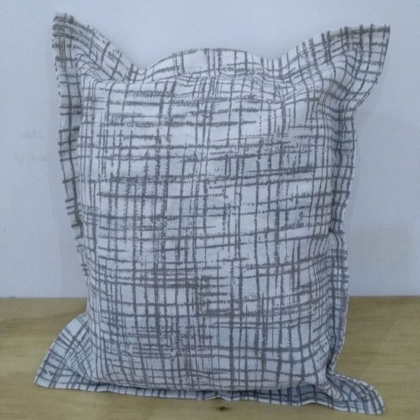 Capa Almofada com aba Decore Branca Estampada 1 peça Textil Lar