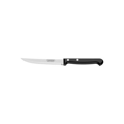 Faca para Churrasco e Frutas Tramontina Ultracorte com Lamina em Aço Inox e Cabo de Polipropileno Preto 5"