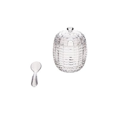 Açucareiro De Cristal Com Colher E Tampa 210ml - Lyor