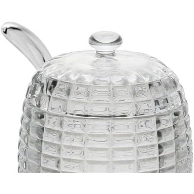 Açucareiro De Cristal Com Colher E Tampa 210ml - Lyor