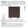 Cabeceira Estofada Cama Box Solteiro 100 Cm Paolla Corino marrom
