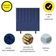 Cabeceira De Cama Solteiro Box 100 Cm Taís Suede azul Marinho