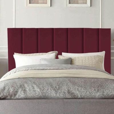 Cabeceira De Cama Solteiro Box 100 Cm Maisa Suede bordô