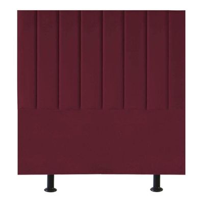 Cabeceira De Cama Solteiro Box 100 Cm Maisa Suede bordô